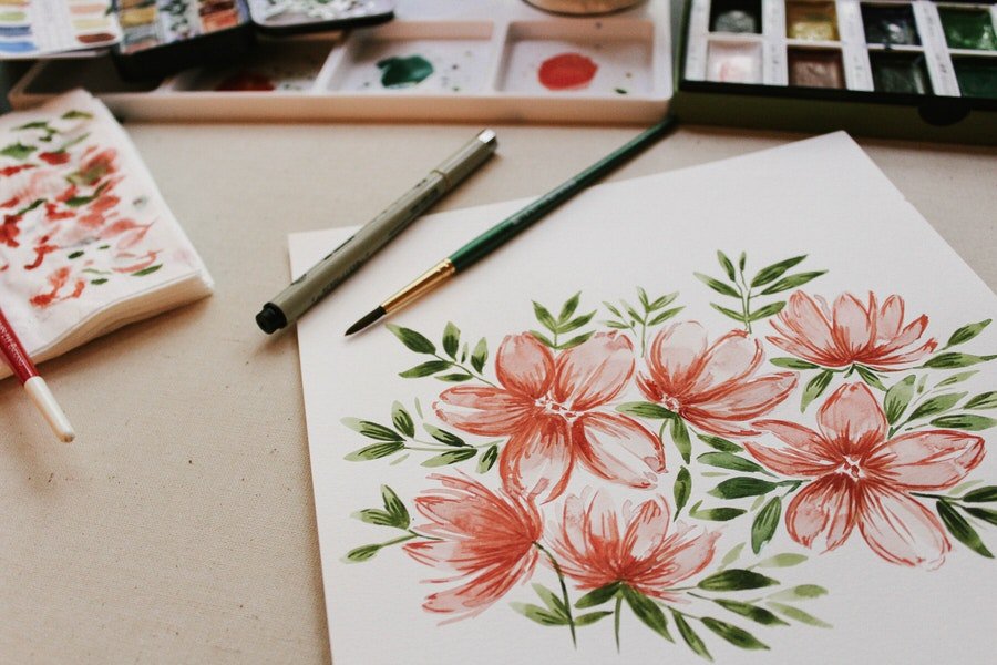 Spring Painting Class For Virtual Teams.